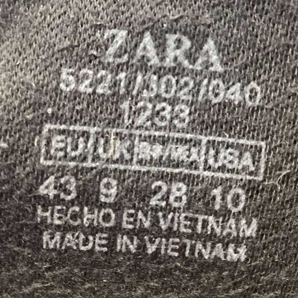 MENS ZARA SNEAKERS SIZE 9 - Picture 9 of 11